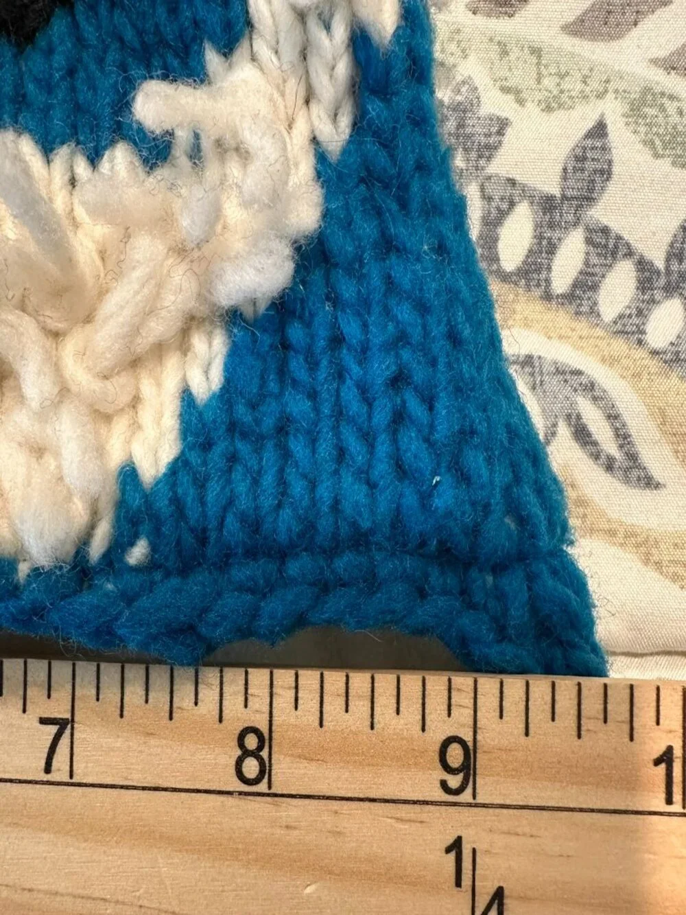 Adorable Artisan Papa Smurf Beanie with Earflaps & Beard!